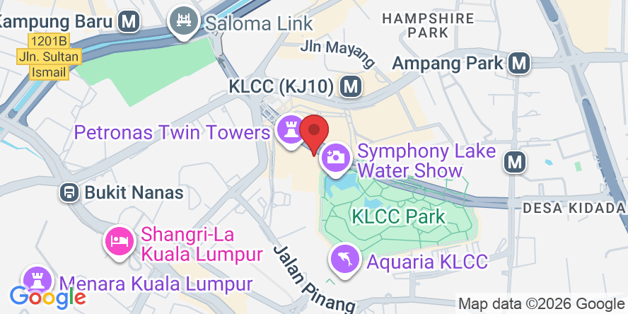 Lot No. 241, Level 2Menara, Menara Berkembar Petronas, Kuala Lumpur City Centre, 50088 Kuala Lumpur, Wilayah Persekutuan Kuala Lumpur, Malaysia