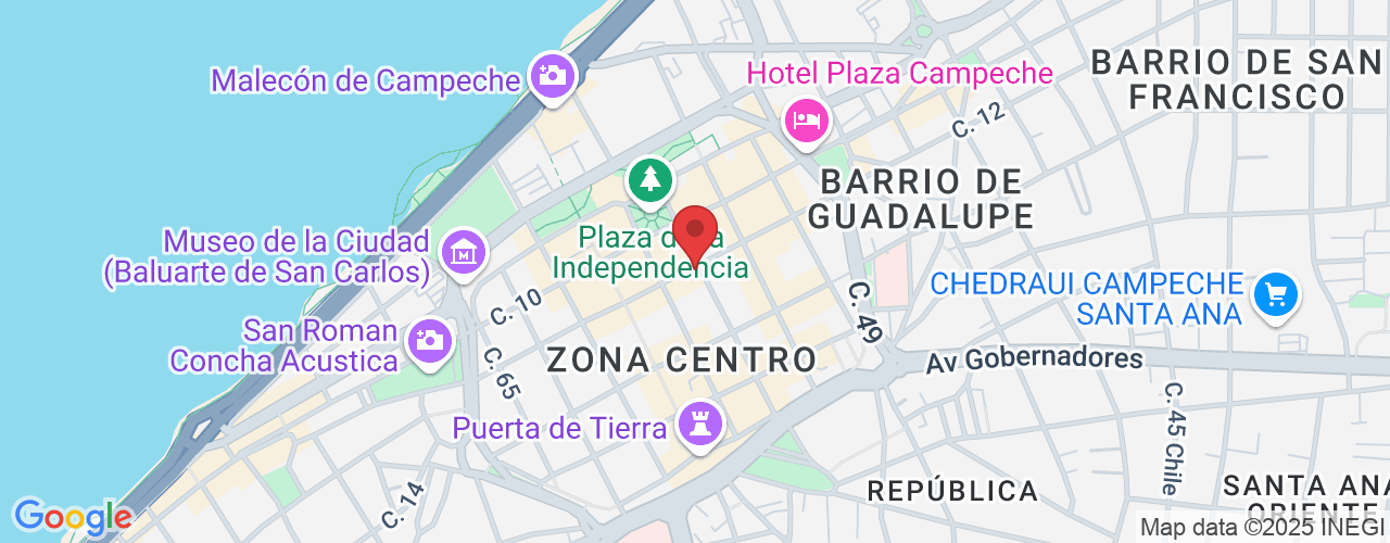 C. 55 12, Zona Centro, 24000 San Francisco de Campeche, Camp., México