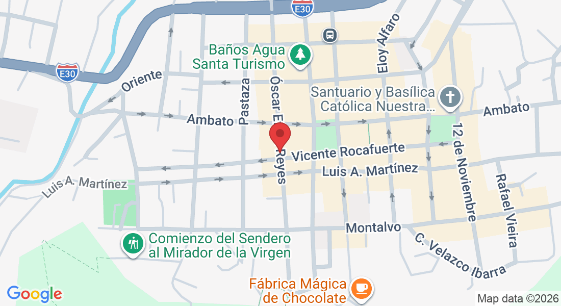 LOCALIDAD :, LOCALIDAD:Óscar Efrén Reyes y Óscar Efrén Reyes 180310, 180301 Baños de Agua Santa, Ecuador
