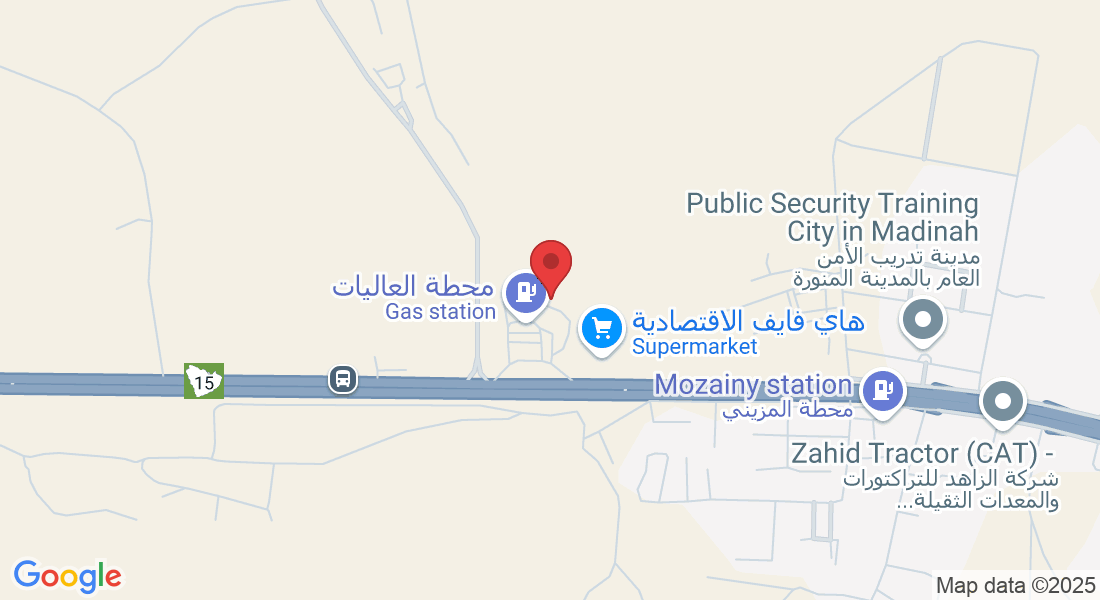 الحفيا، طريق تبوك، محطة العاليات، Alhafya, Madinah 42338, Saudi Arabia
