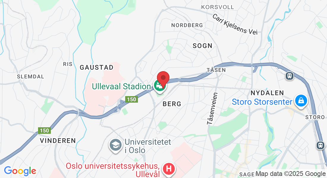 Sognsveien 75E, Ullevål Stadion, Inngang 12-13, 4 etg, 0855 Oslo, Norway