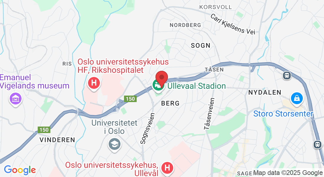 Sognsveien 75E, Ullevål Stadion, Inngang 12-13, 4 etg, 0855 Oslo, Norway