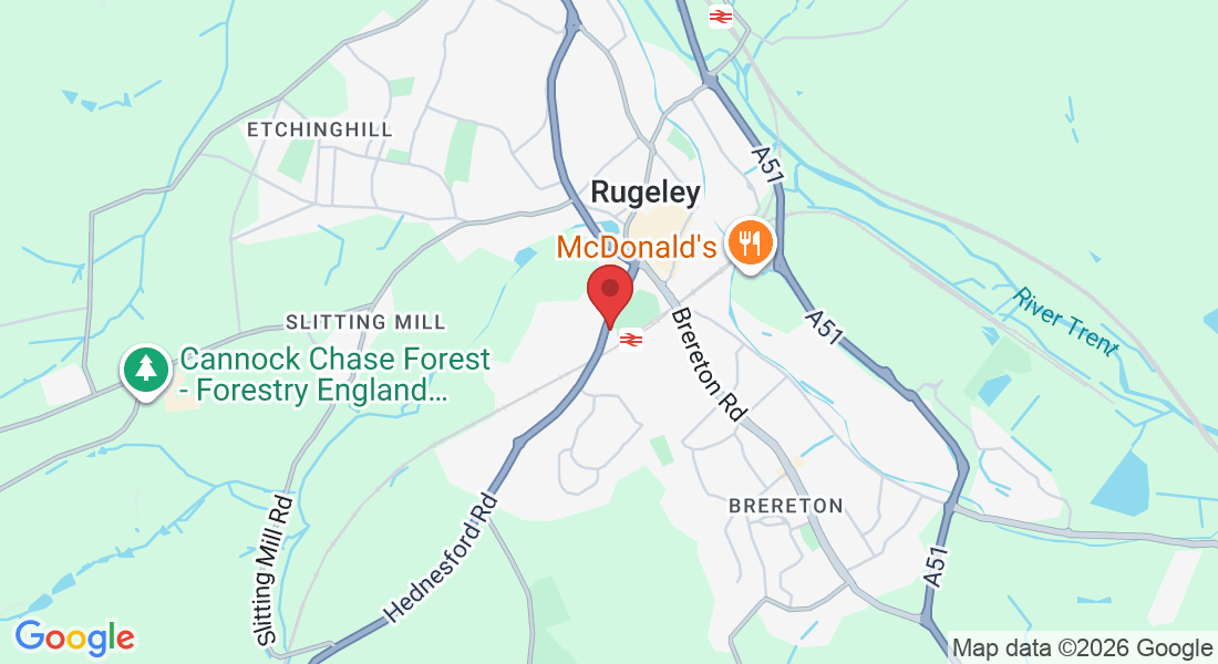 Sandy Ln, Rugeley WS15 2LB, UK