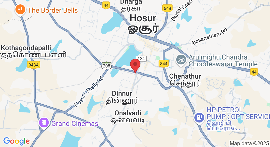 17/D4 ( Ground Floor), 6th Cross, opp. R.C Church, Shanthi Nagar West, Hosur, Tamil Nadu 635109, India