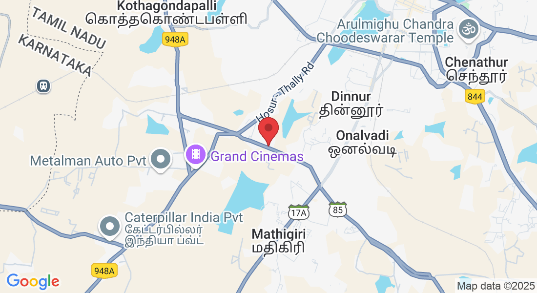 586, Road, opposite to Jesus with us Church, Kurinji Nagar, Anthivadi, Attibele, Hosur, Tamil Nadu 635109, India
