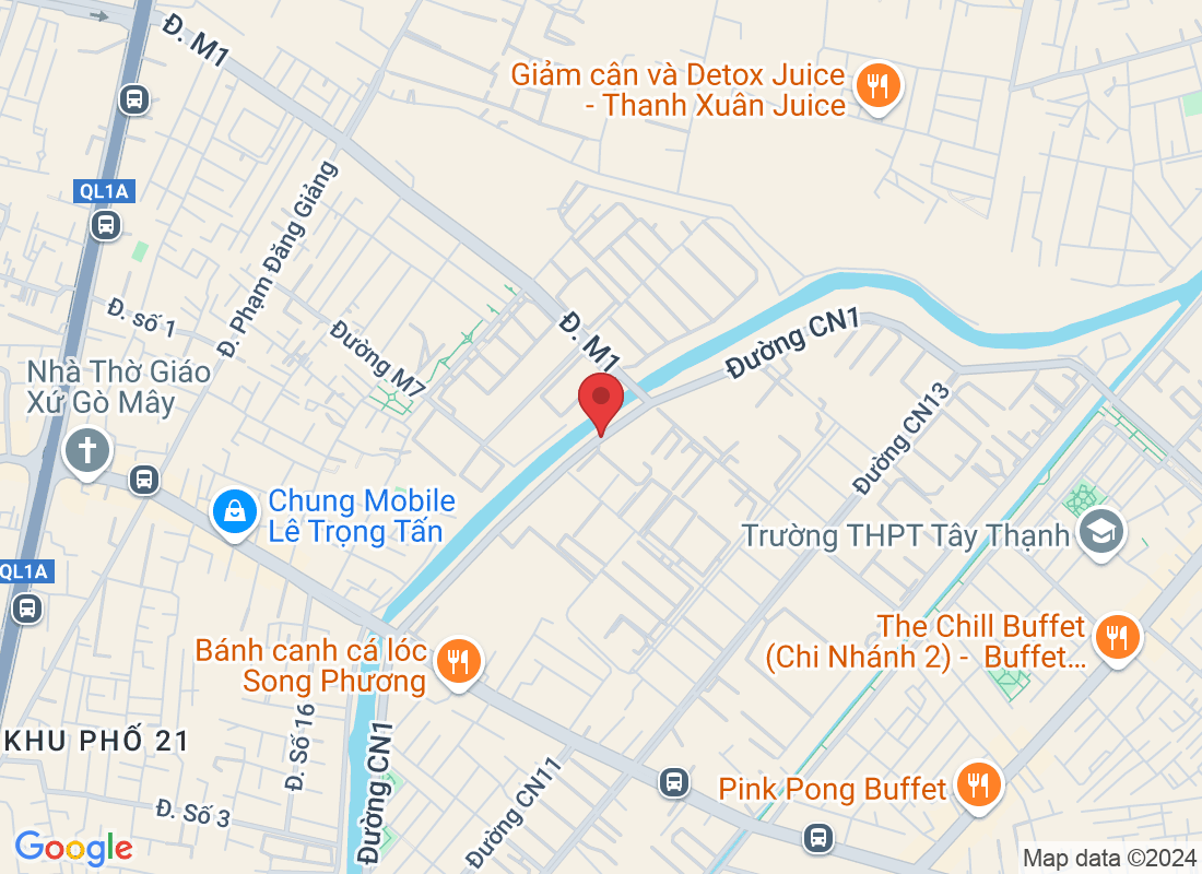 RJ75+MQJ, Đường CN1, Tây Thạnh, Tân Phú, Hồ Chí Minh, Vietnam