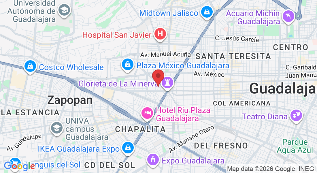 C. Nelson 50, Vallarta Nte., 44690 Guadalajara, Jal., Mexico
