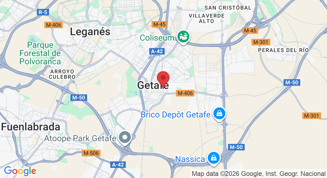 C. Escaño, 22, 28901 Getafe, Madrid, España