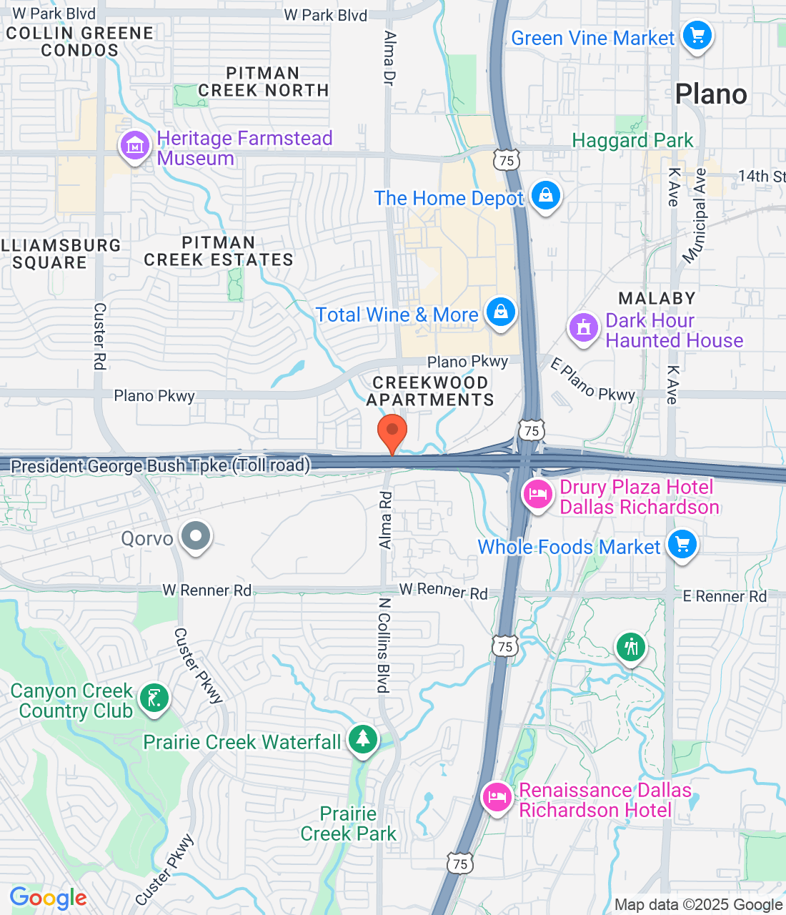 Alma Rd, Plano, TX 75075, USA