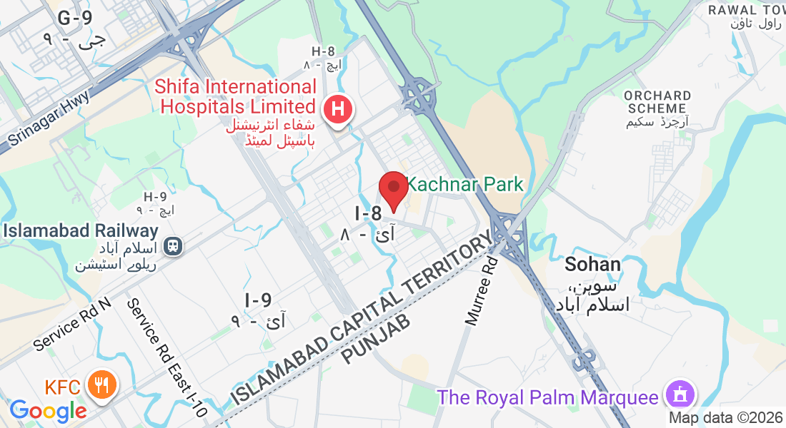 Office no.4 1st floor, Zaki Centre, Markaz, I-8 Markaz I 8 Markaz I-8, Islamabad, 44000, Pakistan