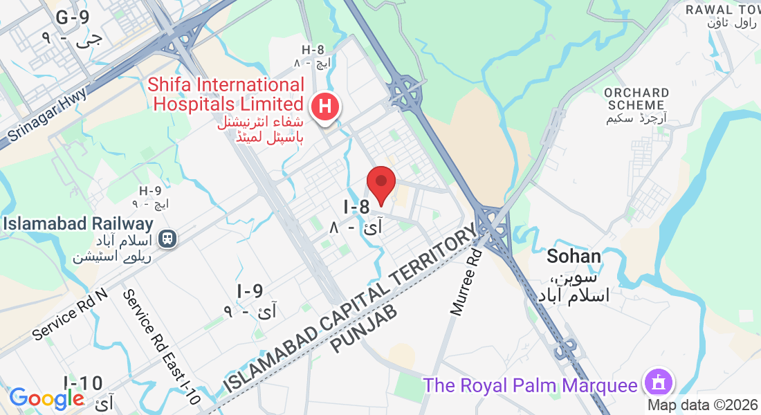 Office no.4 1st floor, Zaki Centre, Markaz, I-8 Markaz I 8 Markaz I-8, Islamabad, 44000, Pakistan