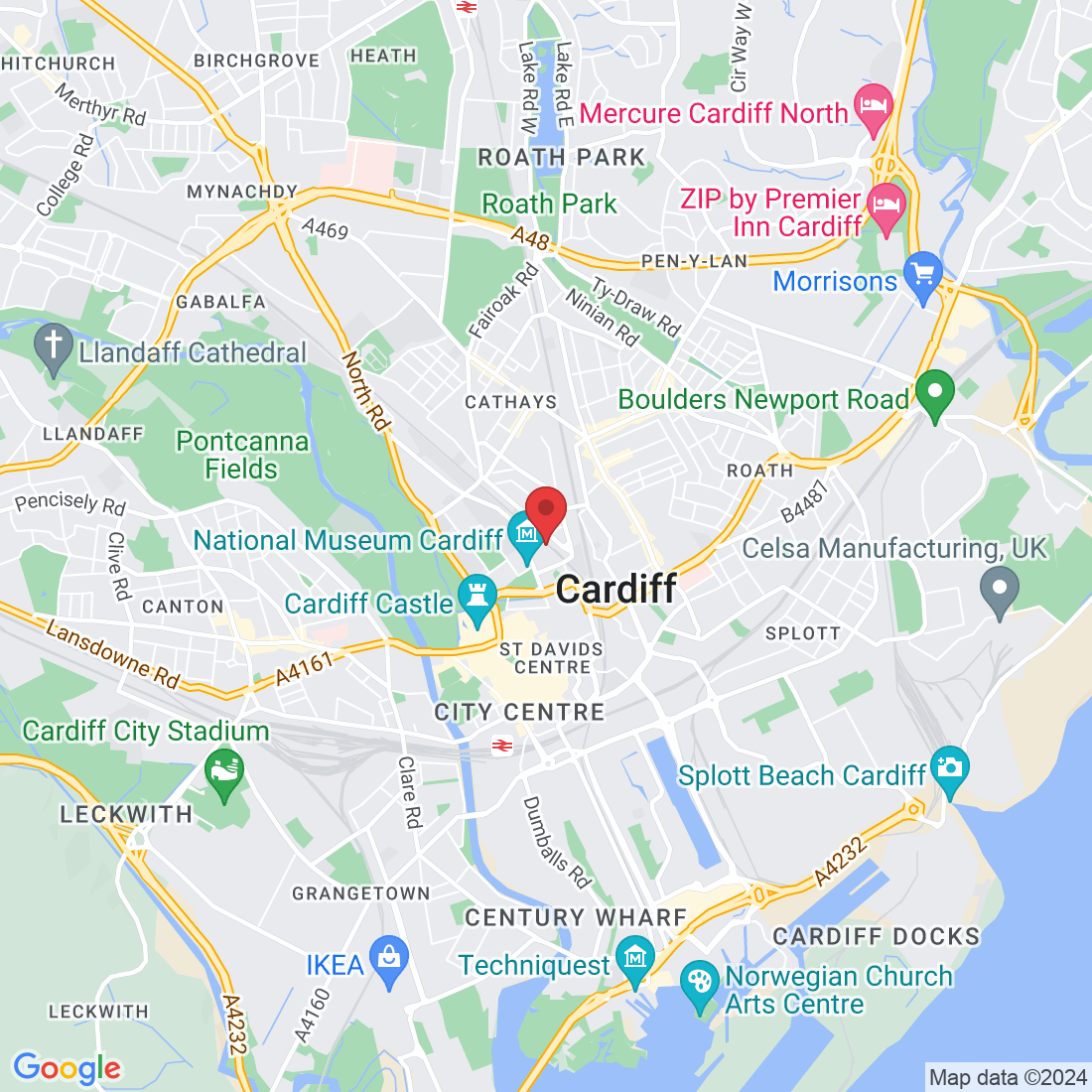 Museum Pl, Cardiff CF10, UK