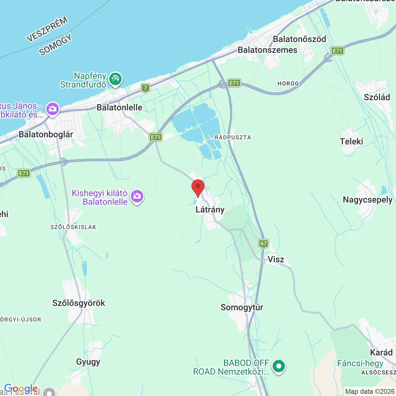 Látrány, Tó u. 11, 8681 Magyarország