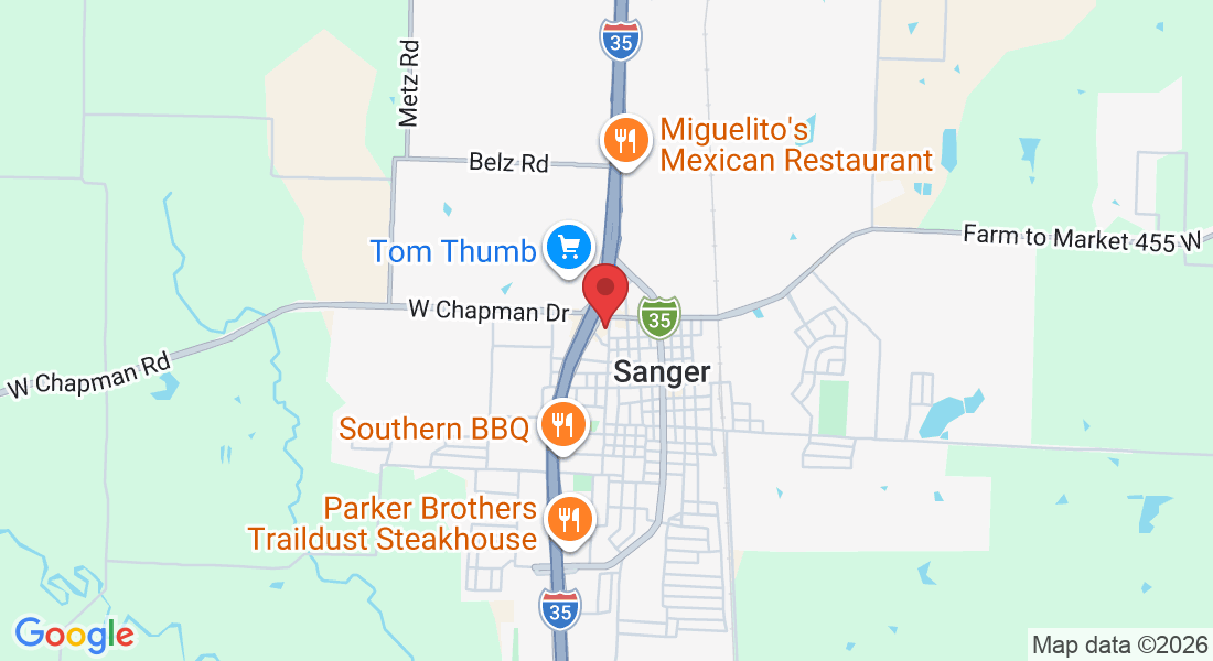 617 N 10th St, Sanger, TX 76266, EE. UU.