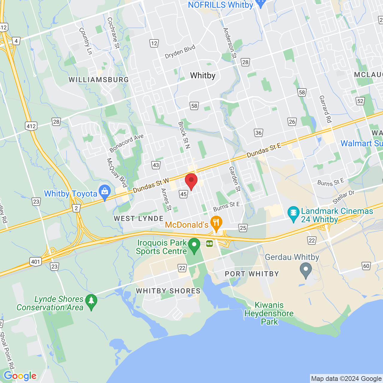 400 Centre St S, Whitby, ON L1N 4W2, Canada
