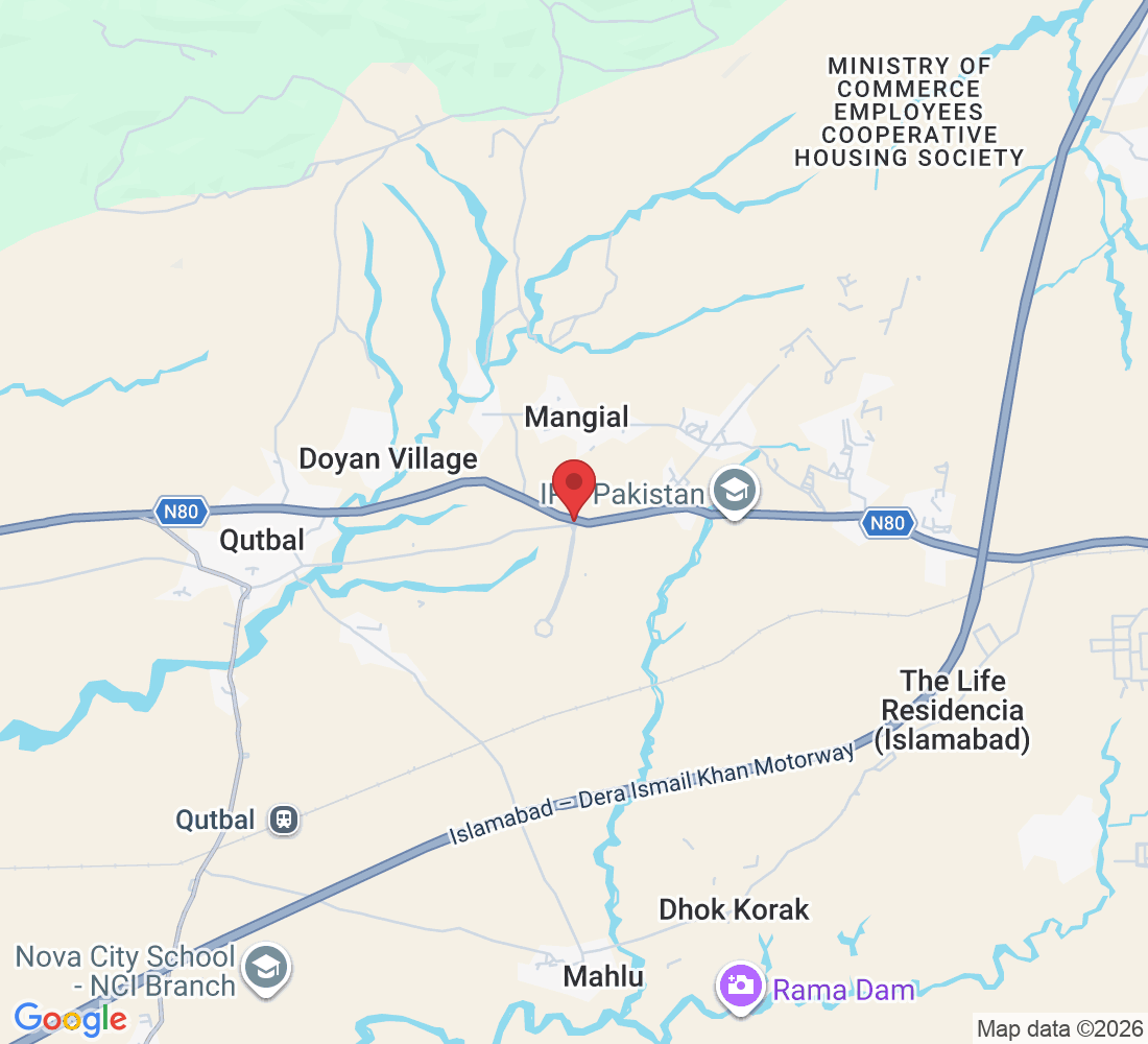 HQWM+RX9، Main Fatehjang Road، Qutbal, Pakistan