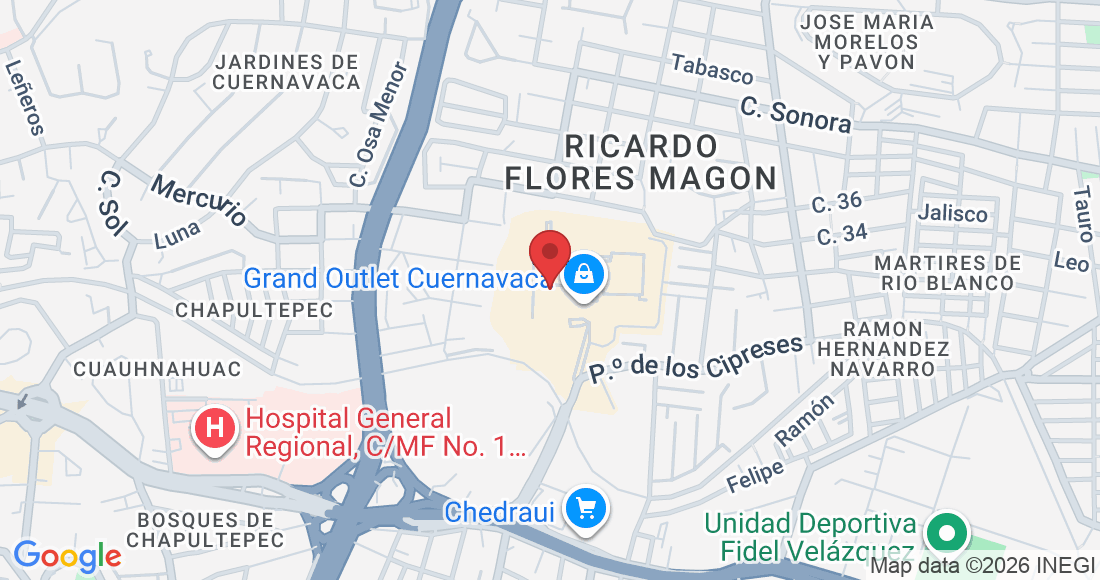 C. Jacarandas 103-Local 125, Ricardo Flores Magon, 62370 Cuernavaca, Mor., México