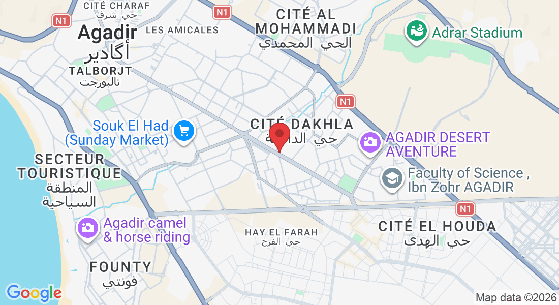 11 Av. Moulay Hassan I, Agadir 80000, Morocco