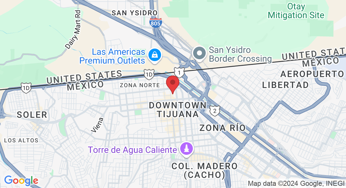 C. Primera 8210, Zona Nte., 22000 Tijuana, B.C., Mexico