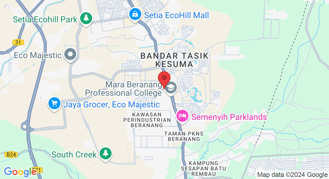 21, Jln Kesuma 3/11, Bandar Tasik Kesuma, 43700 Beranang, Selangor, Malaysia