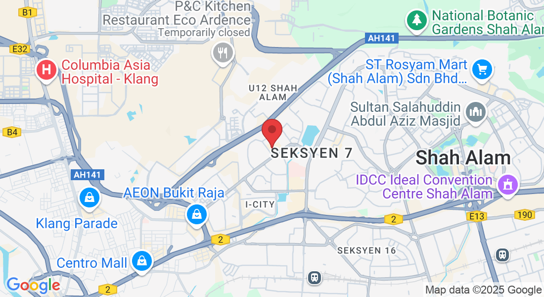 30, Jalan Kristal K7/K, Seksyen 7, 40000 Shah Alam, Selangor, Malaysia
