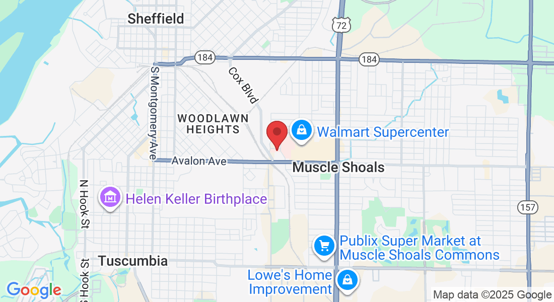 104A Physicians Dr, Muscle Shoals, AL 356612100, USA