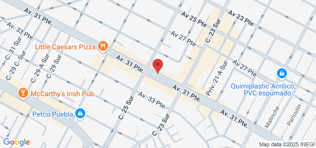 Av. 31 Pte. 2322-Local 4, Los Volcanes, 72410 Heroica Puebla de Zaragoza, Pue., México