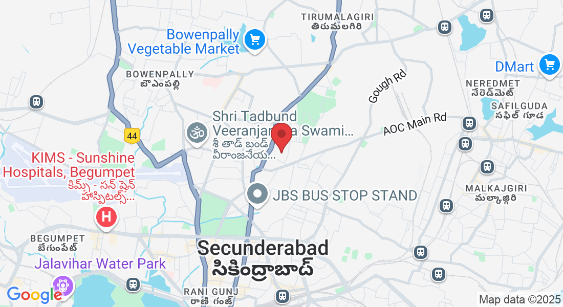 E-30, Parvathi Hospital, 31, Vikrampuri Colony, near Karkhana, Gruhalakshmi Colony, Karkhana, Secunderabad, Telangana 500009, India