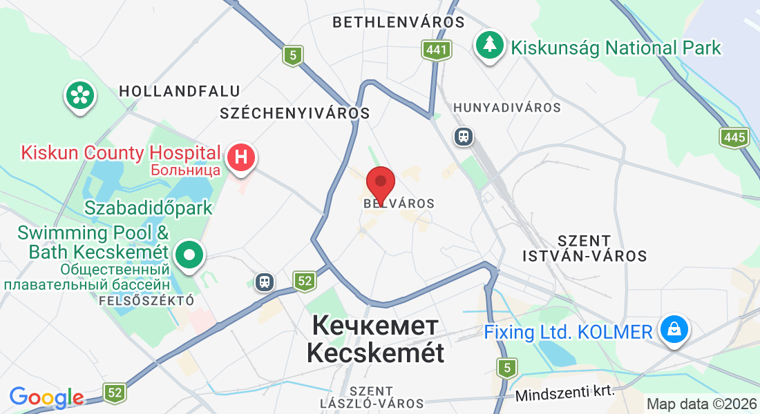 Kecskemét, Csányi u. 1-3, 6000 Венгрия