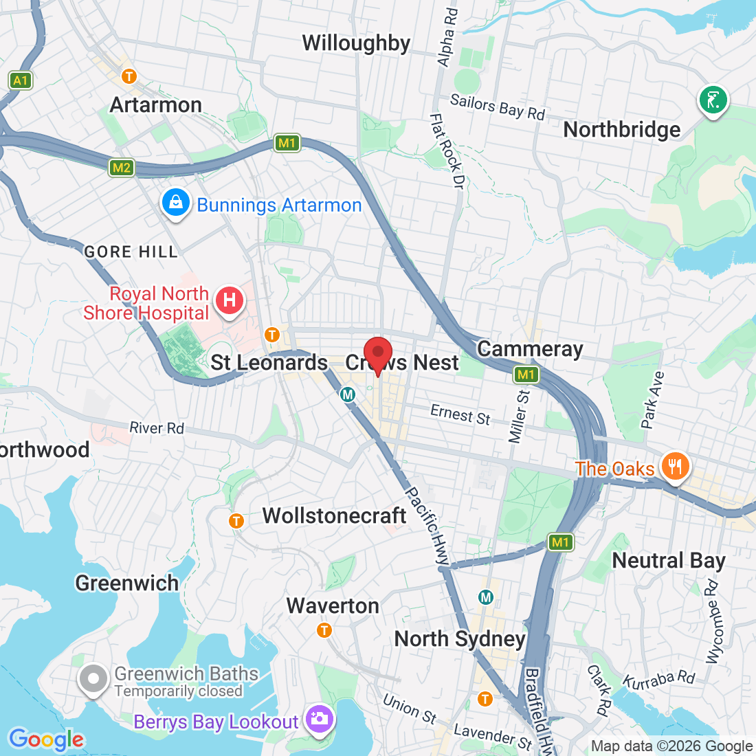 110-112 Willoughby Rd, Crows Nest NSW 2065, Australia