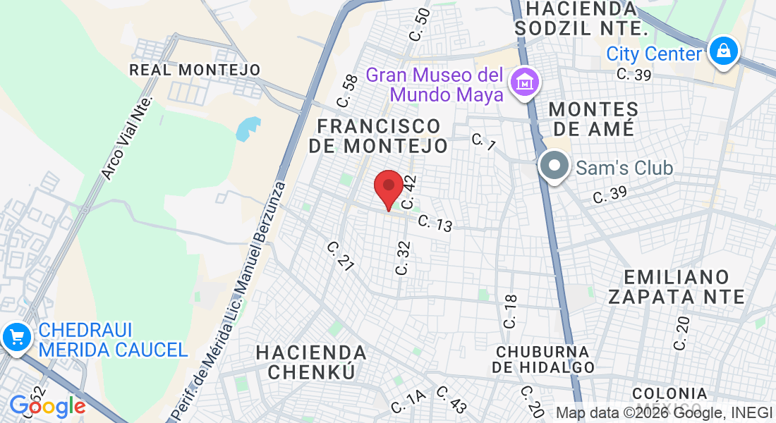C. 61 217, Francisco de Montejo, 97203 Mérida, Yuc., Mexico
