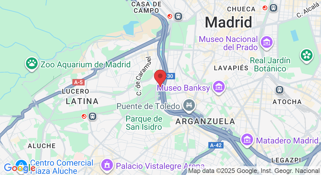 Av del Manzanares, 42, local 4, Latina, 28011 Madrid, Spagna