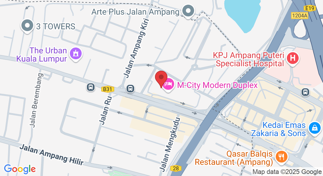 R-13A-2B, M-City Ampang, 2nd Floor, 326, Jln Ampang, Kampung Berembang, 50450 Ampang, Wilayah Persekutuan Kuala Lumpur, Malaysia