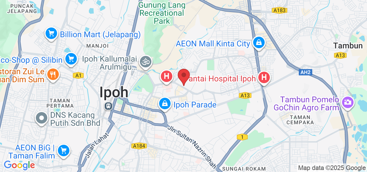 No.8, JALAN KEPAYANG SENTRAL 1, KEPAYANG SENTRAL, 30450 Ipoh, Perak, Malaysia