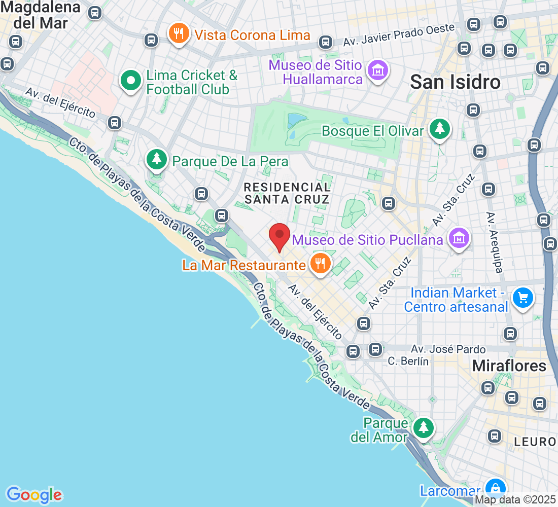 Av. Gral. Mendiburu 1028, Miraflores 15074, Perú