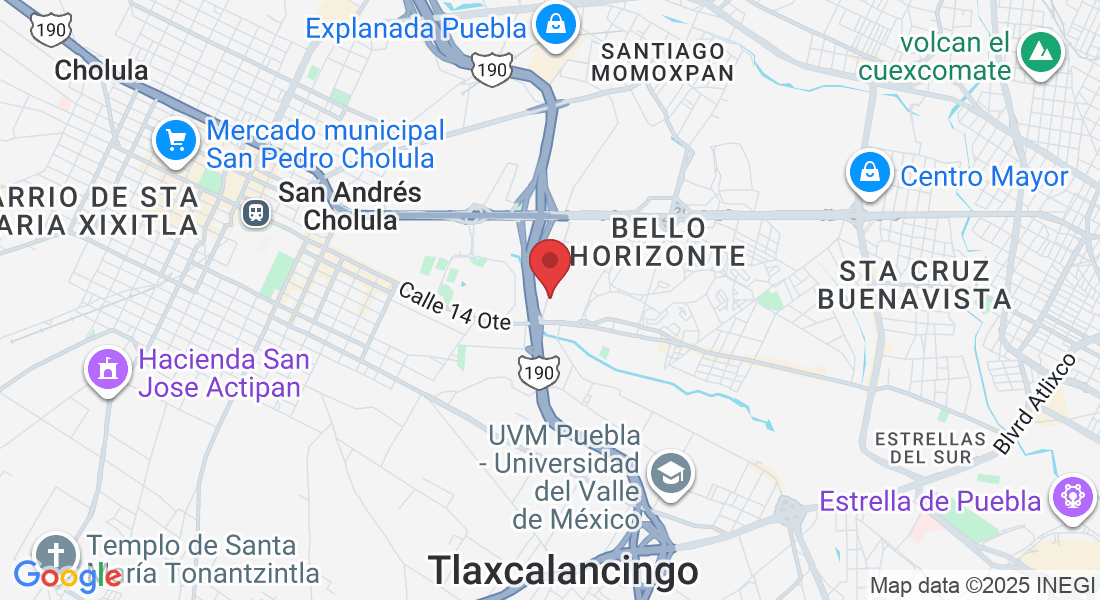 72810, Barrio Real, 72810 San Andrés Cholula, Pue., Mexico