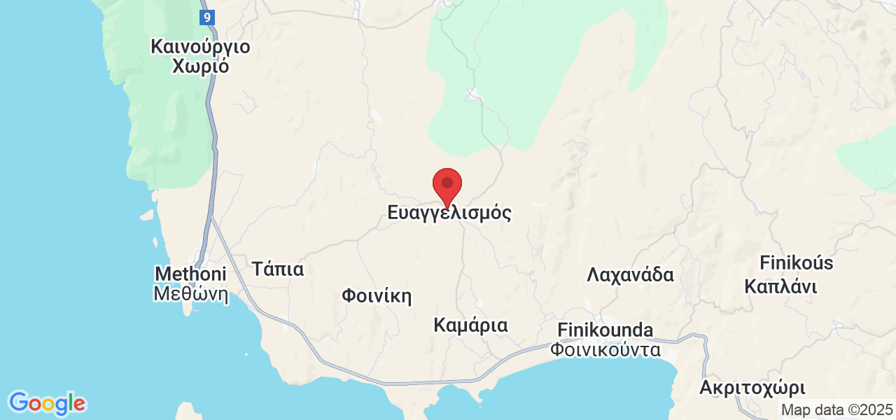 Epar.Od. Methonis-Falanthis, Evaggelismos, Griechenland