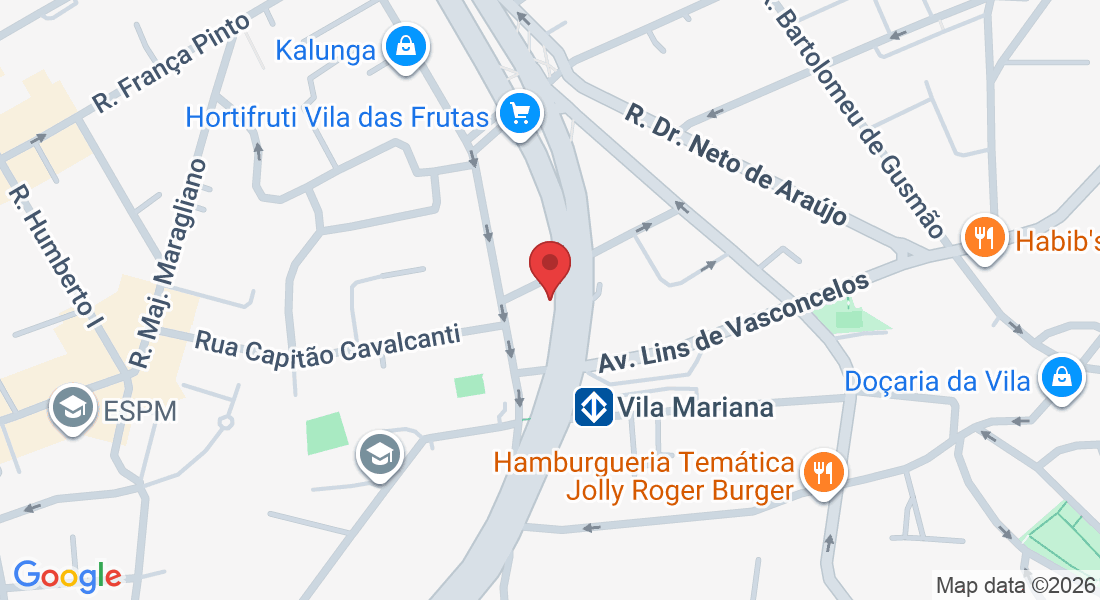 Av. Prof. Noé Azevedo, 208 - Vila Mariana, São Paulo - SP, 04117-000, Brasil