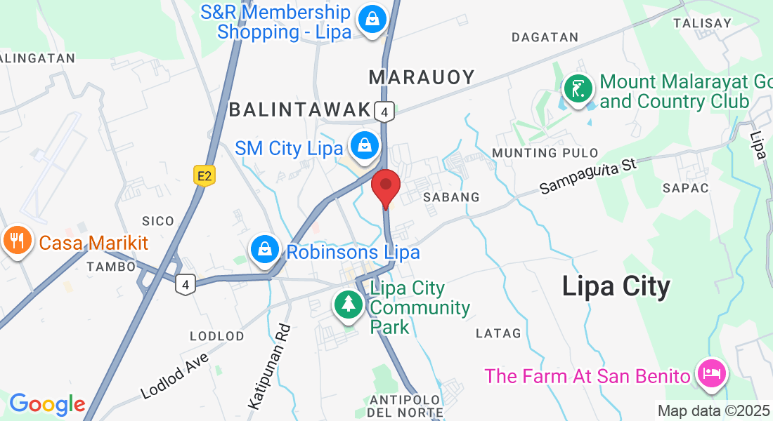 Gen. Luna St, Lipa, Batangas, Philippines