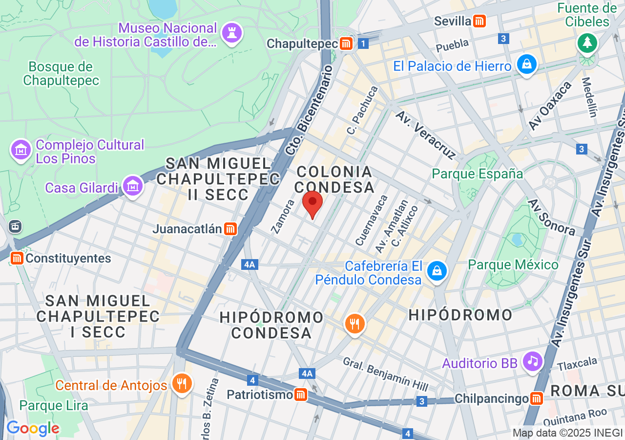 Fernando Montes de Oca 89, Colonia Condesa, Cuauhtémoc, 06140 Ciudad de México, CDMX, Mexico