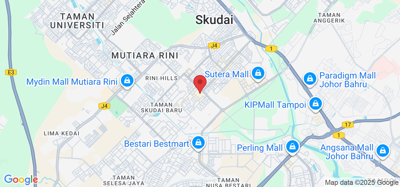 Lot 4-37, Level 4, Tasek Central, 2, Jalan Pendekar 16, Taman Ungku Tun Aminah, 81300 Skudai, Johor Darul Ta'zim, Malaysia