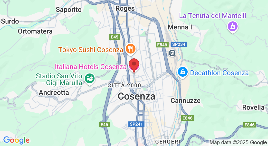 Via Panebianco, 452, 87100 Cosenza CS, Italia