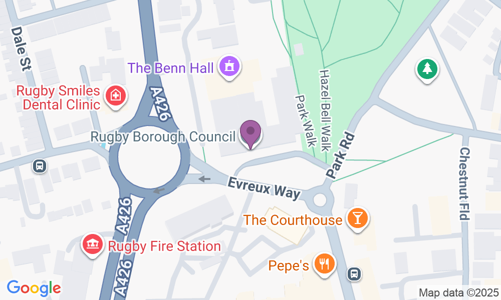 Town Hall, Evreux Way, Rugby CV21 2RR, UK