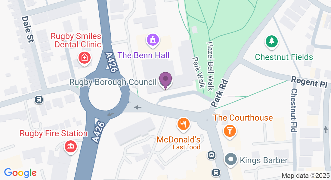 Town Hall, Evreux Way, Rugby CV21 2RR, UK