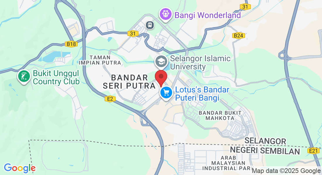 12-1, Jln Seri Putra 1/5A, Bandar Seri Putra, 43000 Kajang, Selangor, Malaysia