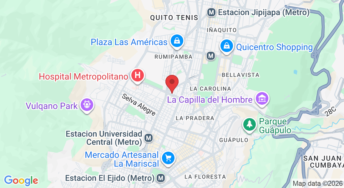 y, Av. Mariana de Jesús & Antonio de Ulloa, RG74+68R, Antonio de Ulloa, Quito 170508, Ecuador