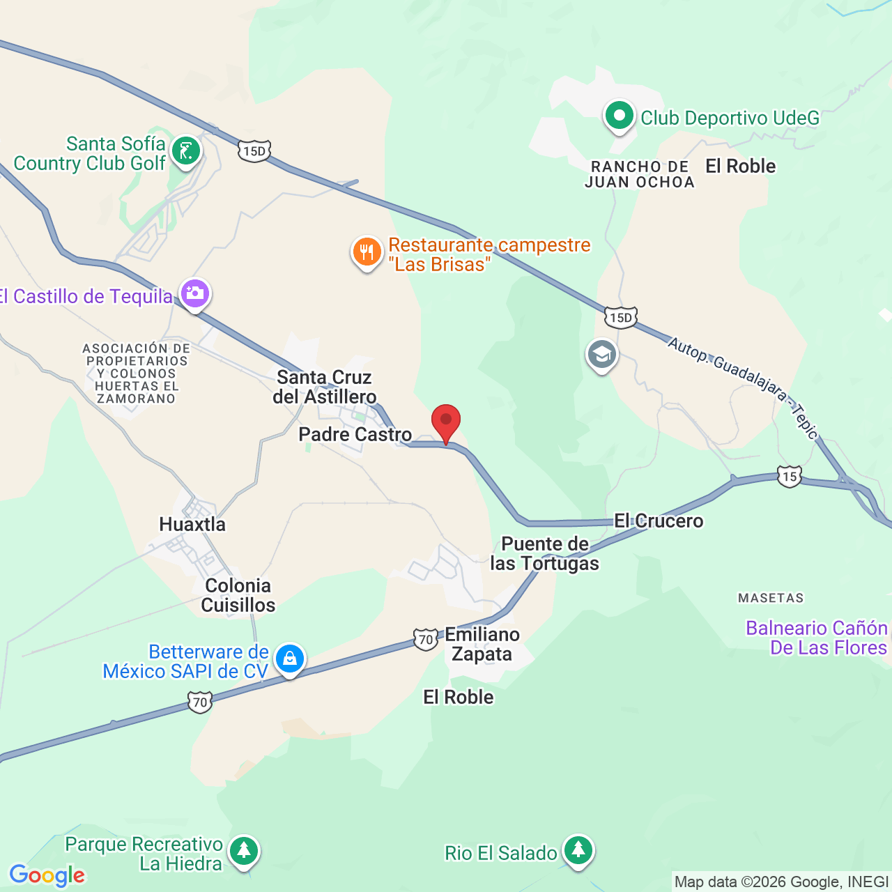 km 21 Carretere Federal Guadalajara - Tepic, Ejido Santa Cruz del Astillero, 45363 El Arenal, Jal., México