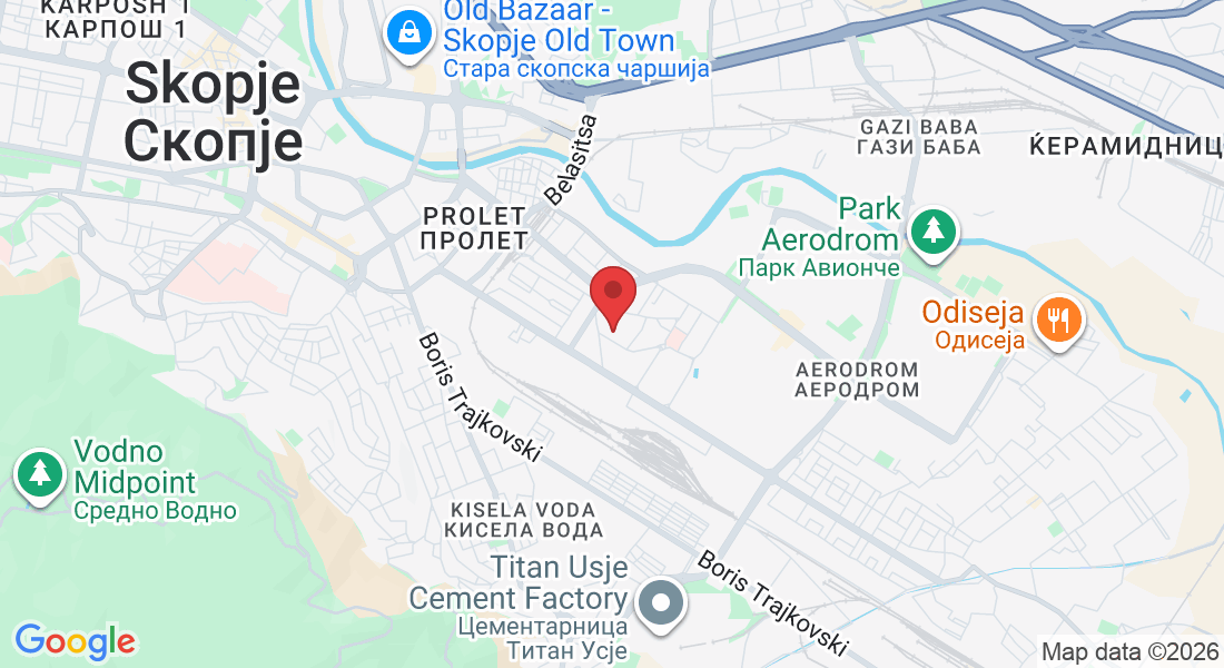 Pandil Shishkov бр.1а, Skopje 1000, North Macedonia