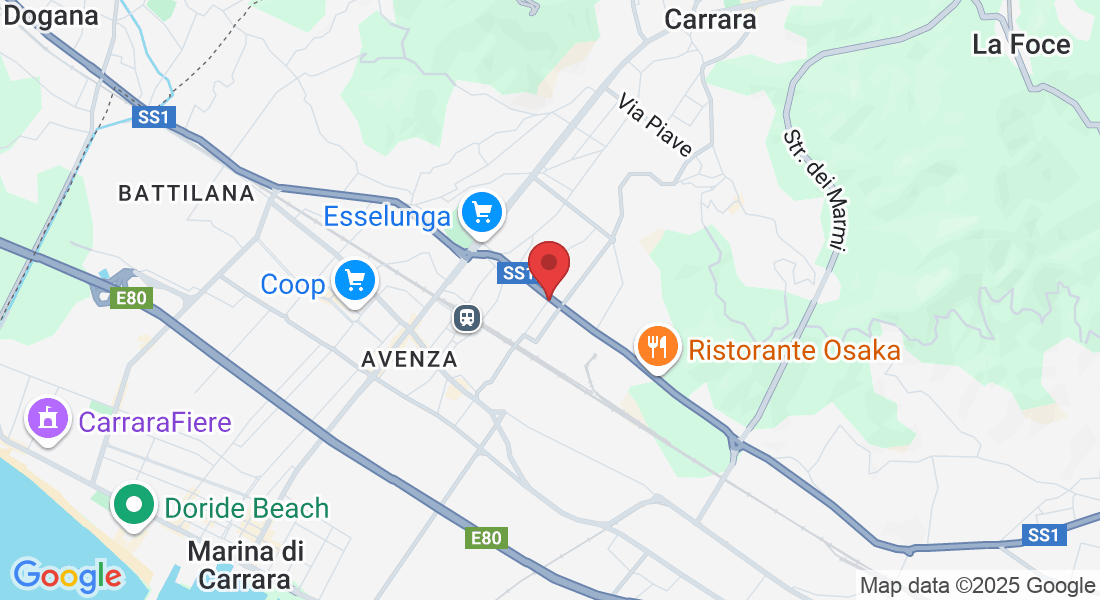 SS 1, 32B, 54033 Carrara MS, Italia