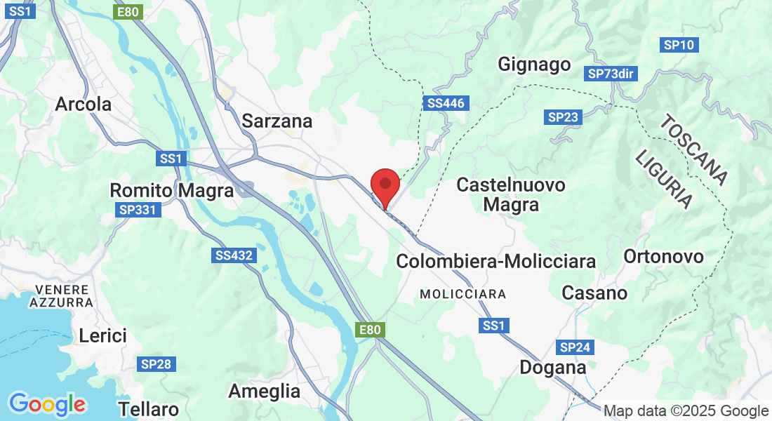 SS 1, 394, Via Aurelia, 60, 54033 Carrara MS, Italia